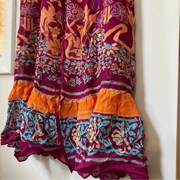 NWT Free People Back to Barcelona Kaftan Duster Kimono Maxi Dress Boho Printed - Picture 13 of 17